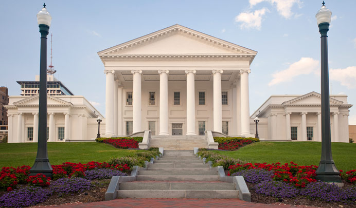 Virginia स्टेट कैपिटोल की इमारत